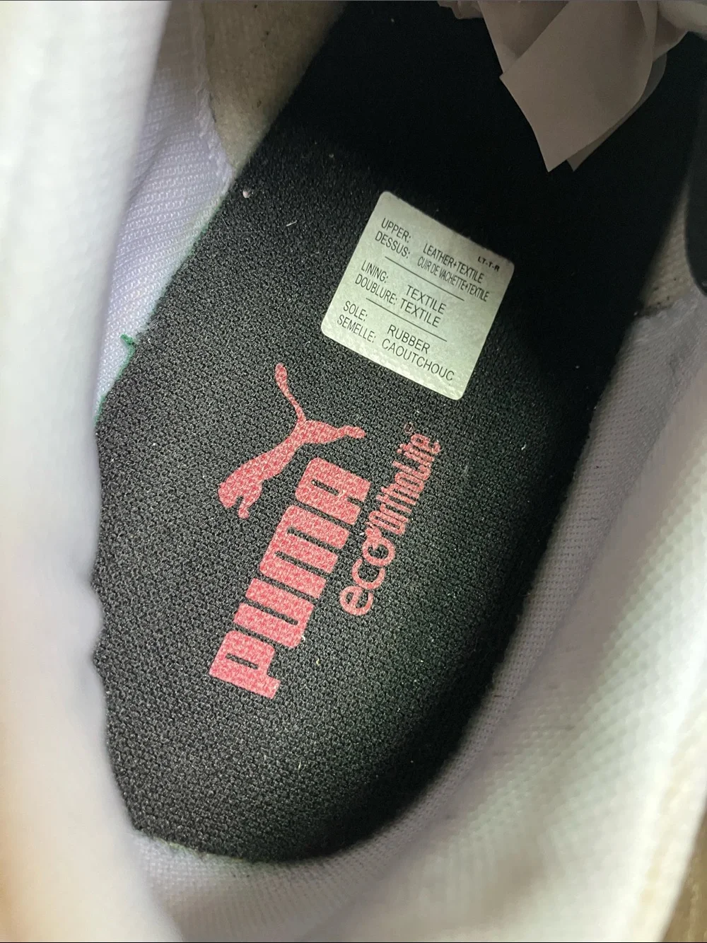 Puma Men’s Cream, Black & Red Low-Profile Motorsport Sneaker